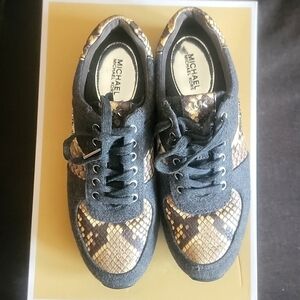 Michael Kors, Size 7/37, Animal print/ snake